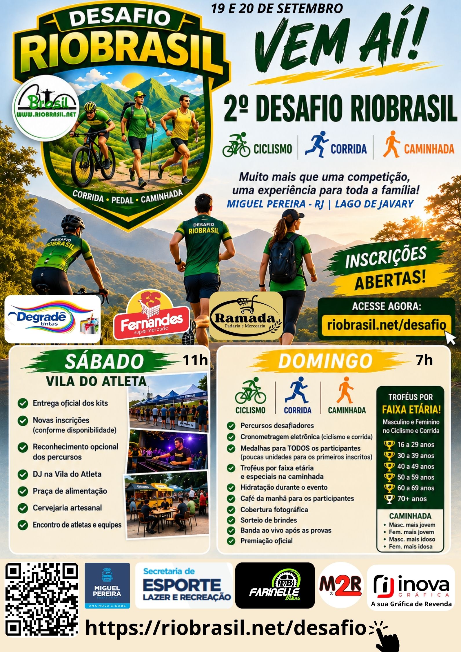 2� Desafio Riobrasil de Bike, Corrida e 