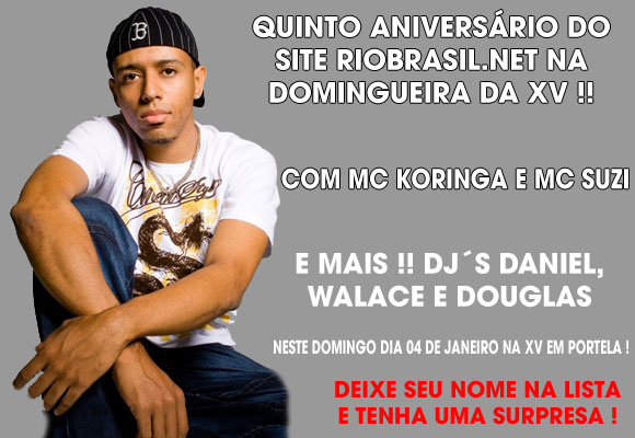 QUINTO ANIVERS�RIO DO SITE RIOBRASIL.NET