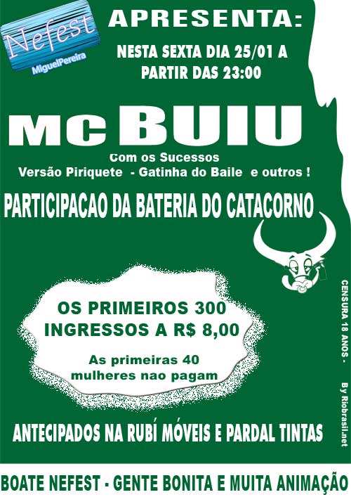 Mc Bui� e Bateria do Bloco Catacorno na 