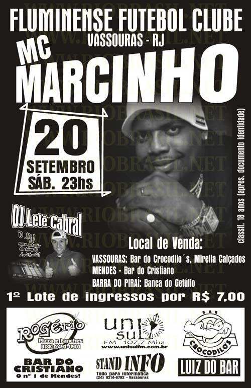 MC Marcinho no Fluminence em Vassouras