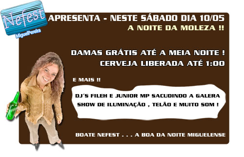Noite da Moleza na Nefest com Cerveja Li