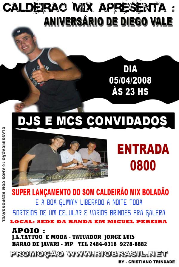 Anivers�rio do Diego Vale - entrada 0800