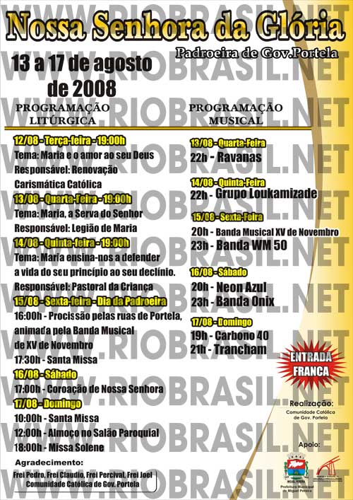 Festa de Nossa Senhora da Gl�ria em Gove