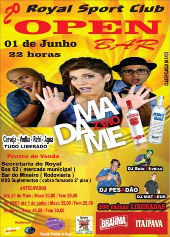 2� OPEN BAR DO ROYAL