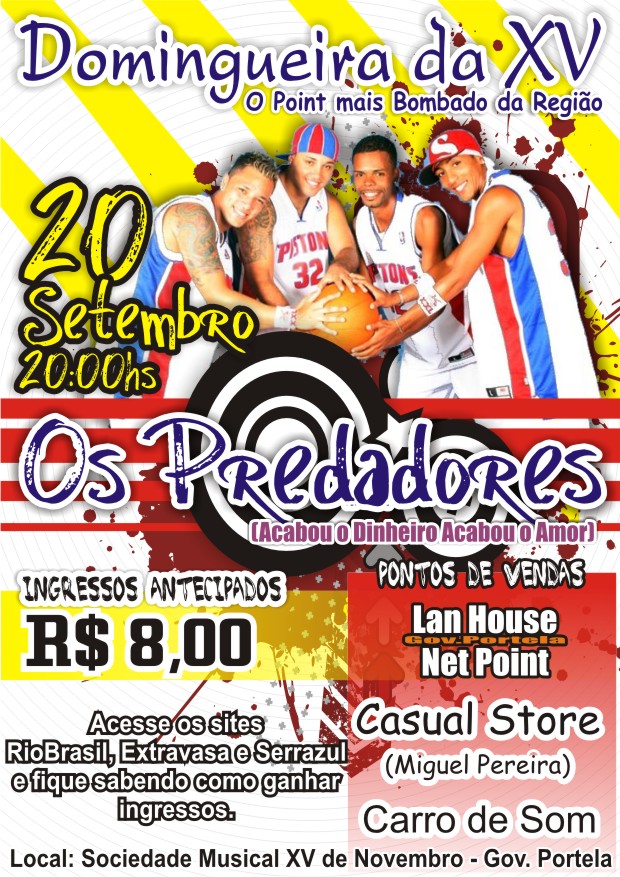 OS PREDADORES NA DOMINGUEIRA DA XV