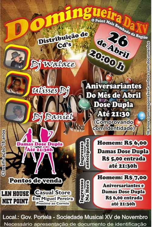 DOMINGUEIRA DA XV