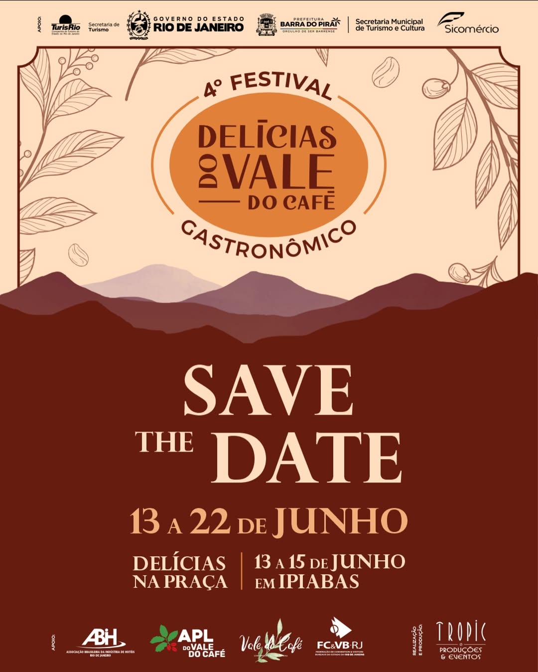 Festa Junina é o tema da 4ª edição do Festival Delícias do Vale do Café