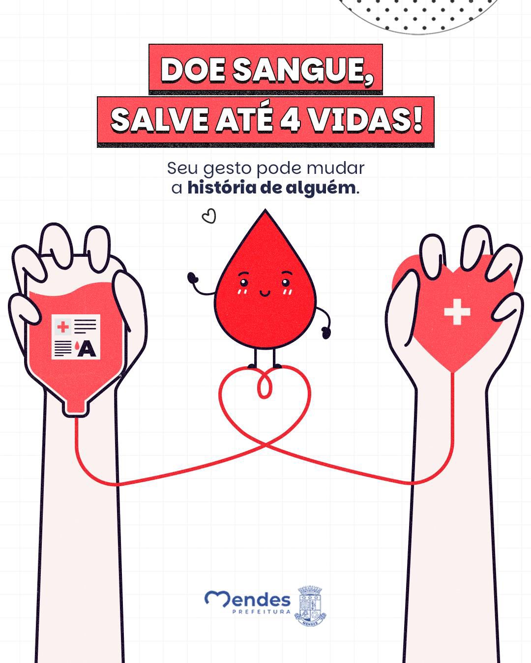 Mendes agora conta com Banco Municipal de Doadores de Sangue